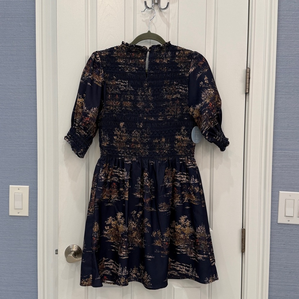 Hill House Home Ellie Nap Dress Equestrian Toile Navy - Picture 2 of 2